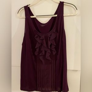 Loft ruffle tank top size large